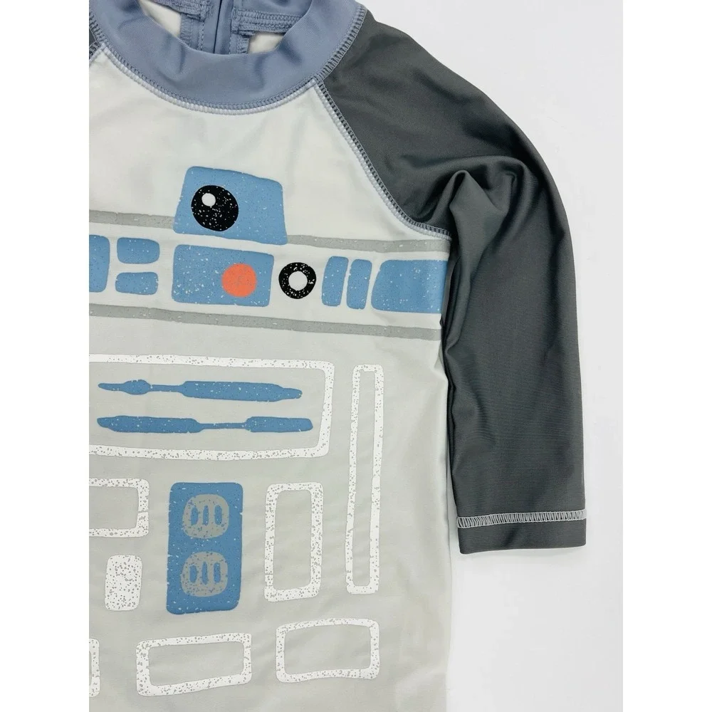 Baby Gap Star Wars R2-D2 Swimsuit Rash Guard 12-18 Mos Long Sleeve UV Protection